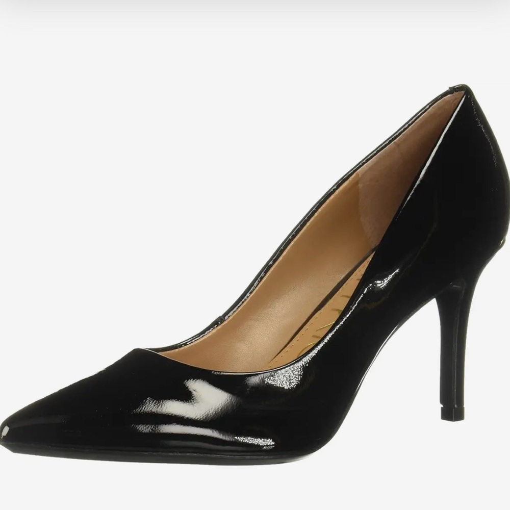 Calvin Klein Gayle Black Patent Leather Stiletto Heels!!
